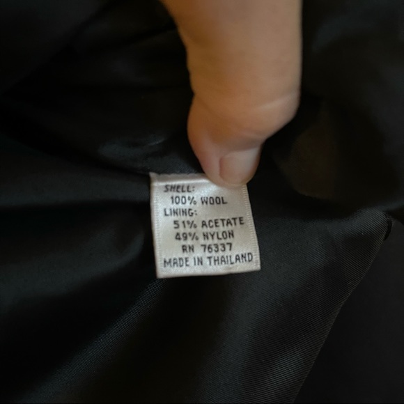 John Weitz Vintage Black Wool Velvet L Blazer Jacket - Picture 7 of 10
